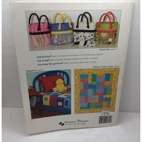 Happy Hour Quilt Pattern Book Atkinson Designs Quilting Runner Ideas Relax Enjoy - Picture 11 of 11